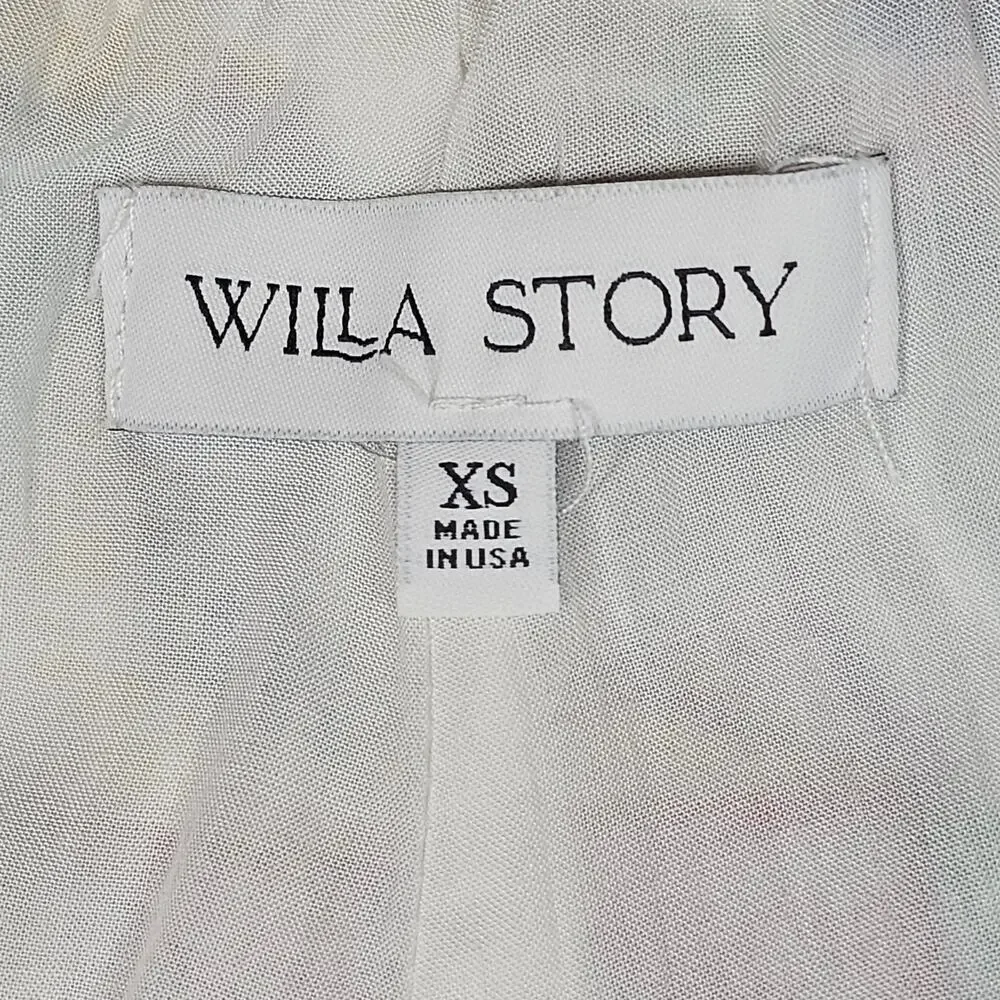 Willa Story Palmer Pull-On Shorts in Multicolor Embroidery Size XS